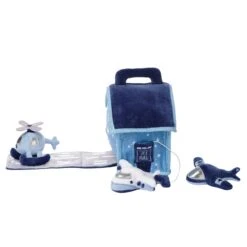 Interactive Airport Plush Play Set -Lambs & Ivy little aviator plush set e