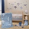 Little Aviator 3-Piece Crib Bedding Set -Lambs & Ivy little aviator room