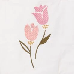 Little Garden 3-Piece Crib Bedding Set -Lambs & Ivy little garden quilt detail a