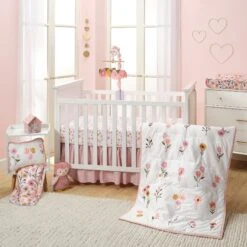 Little Garden Cotton Fitted Crib Sheet -Lambs & Ivy little garden room ee41506a a58f 4405 93f6 54d4a89bf564