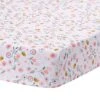 Little Garden Cotton Fitted Crib Sheet -Lambs & Ivy little garden sheet