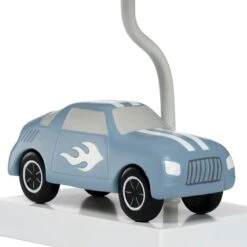 Little Racer Lamp With Shade And Bulb -Lambs & Ivy little racer lamp detail