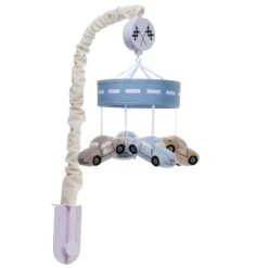 Little Racer Musical Baby Crib Mobile -Lambs & Ivy little racer mobile full