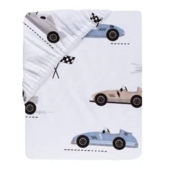 Little Racer 3-Piece Crib Bedding Set -Lambs & Ivy little racer sheet fold adb6a2d5 ac0b 468d 80c3 4de4f27c4e23