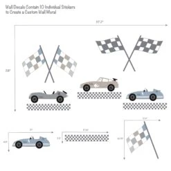 Little Racer Wall Decals -Lambs & Ivy little racer wall decal callouts
