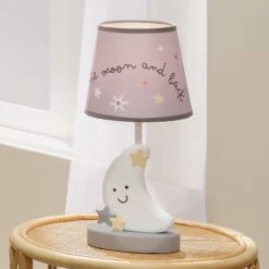 Little Star Lamp With Shade And Bulb -Lambs & Ivy little star lamp lifestyle