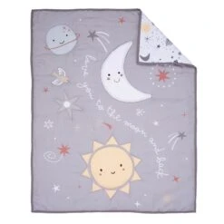 Little Star 3-Piece Crib Bedding Set -Lambs & Ivy little star quilt fold