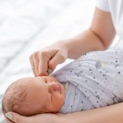 Little Star Cotton Muslin Swaddle Blankets -Lambs & Ivy little star swaddle b baby