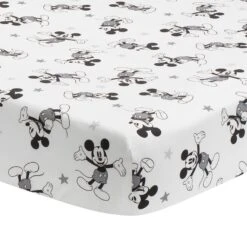 Magical Mickey Mouse Cotton Fitted Crib Sheet