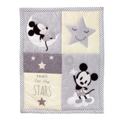 Mickey Mouse 4-Piece Crib Bedding Set -Lambs & Ivy mickey mouse quilt w