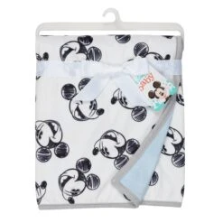 MICKEY MOUSE Baby Blanket - Allover -Lambs & Ivy mickey allover blanket pkg