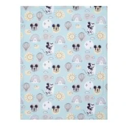 Classic Mickey Baby Blanket -Lambs & Ivy mickey end cap blanket full