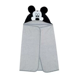 Mickey Mouse Hooded Bath Towel -Lambs & Ivy mickey hooded towel folda