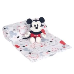 Mickey Mouse Swaddle Blanket & Plush Gift Set