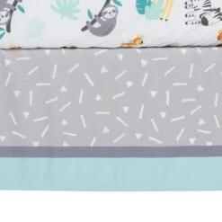 Mighty Jungle 3-Piece Crib Bedding Set -Lambs & Ivy mighty jungle crib skirt