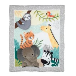 Mighty Jungle 3-Piece Crib Bedding Set -Lambs & Ivy mighty jungle quilt