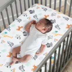 Mighty Jungle 3-Piece Crib Bedding Set -Lambs & Ivy mighty jungle sheet baby 147bf9db 2a91 4d1a b43a cac3eb0ebc9a