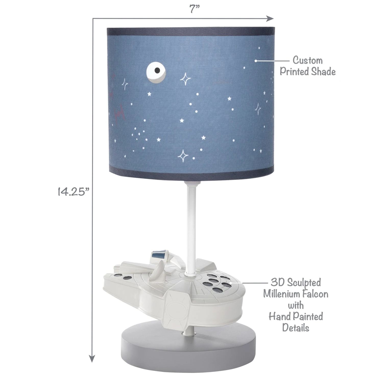 Star Wars Millennium Falcon Lamp With Shade & Bulb 6 Star Wars Millennium Falcon Lamp With Shade & Bulb - Image 4