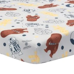 Star Wars Millennium Falcon Cotton Fitted Crib Sheet