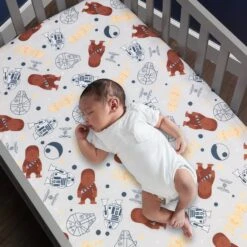 Star Wars Millennium Falcon 3-Piece Crib Bedding Set -Lambs & Ivy millennium falcon sheeta baby second run 2c29d737 4298 4d9f 968b 123133ee39d9