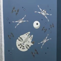 Star Wars Squadron Wall Decals -Lambs & Ivy millennium falcon wall decal lifestyle