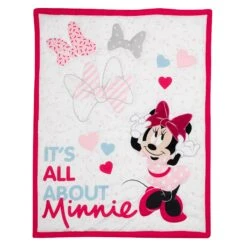 Minnie Mouse Love 3-Piece Crib Bedding Set -Lambs & Ivy minnie mouse love quilt