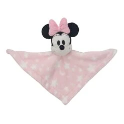 Minnie Mouse Pink Stars Security Blanket -Lambs & Ivy minnie star lovey open