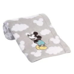 Moonlight Mickey Baby Blanket -Lambs & Ivy moonlight mickey blanket roll