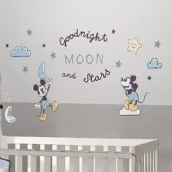 Moonlight Mickey Wall Decals -Lambs & Ivy moonlight mickey wall decal lifestyle
