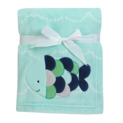 Oceania Blanket -Lambs & Ivy oceania blanket pkg