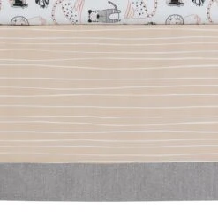 Patchwork Jungle 4-Piece Crib Bedding Set -Lambs & Ivy patchwork jungle crib skirt