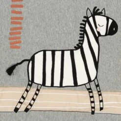 Patchwork Jungle 4-Piece Crib Bedding Set -Lambs & Ivy patchwork jungle quilt detail c