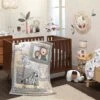 Patchwork Jungle 5-Piece Crib Bedding Set