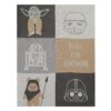 Star Wars The Force Patchwork Knit Blanket -Lambs & Ivy patchwork knit blanket full a