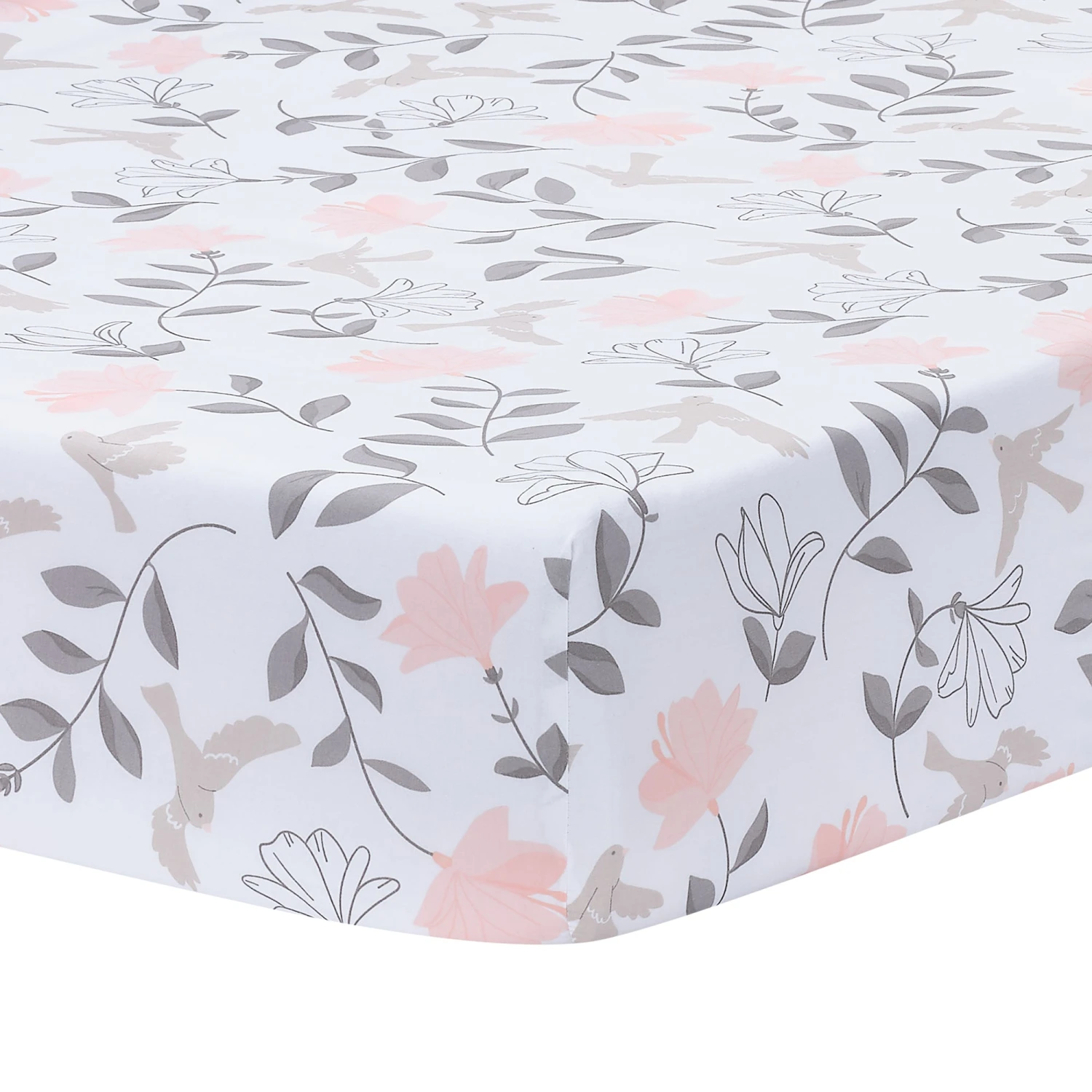 Petals Cotton Fitted Crib Sheet 3 Petals Cotton Fitted Crib Sheet