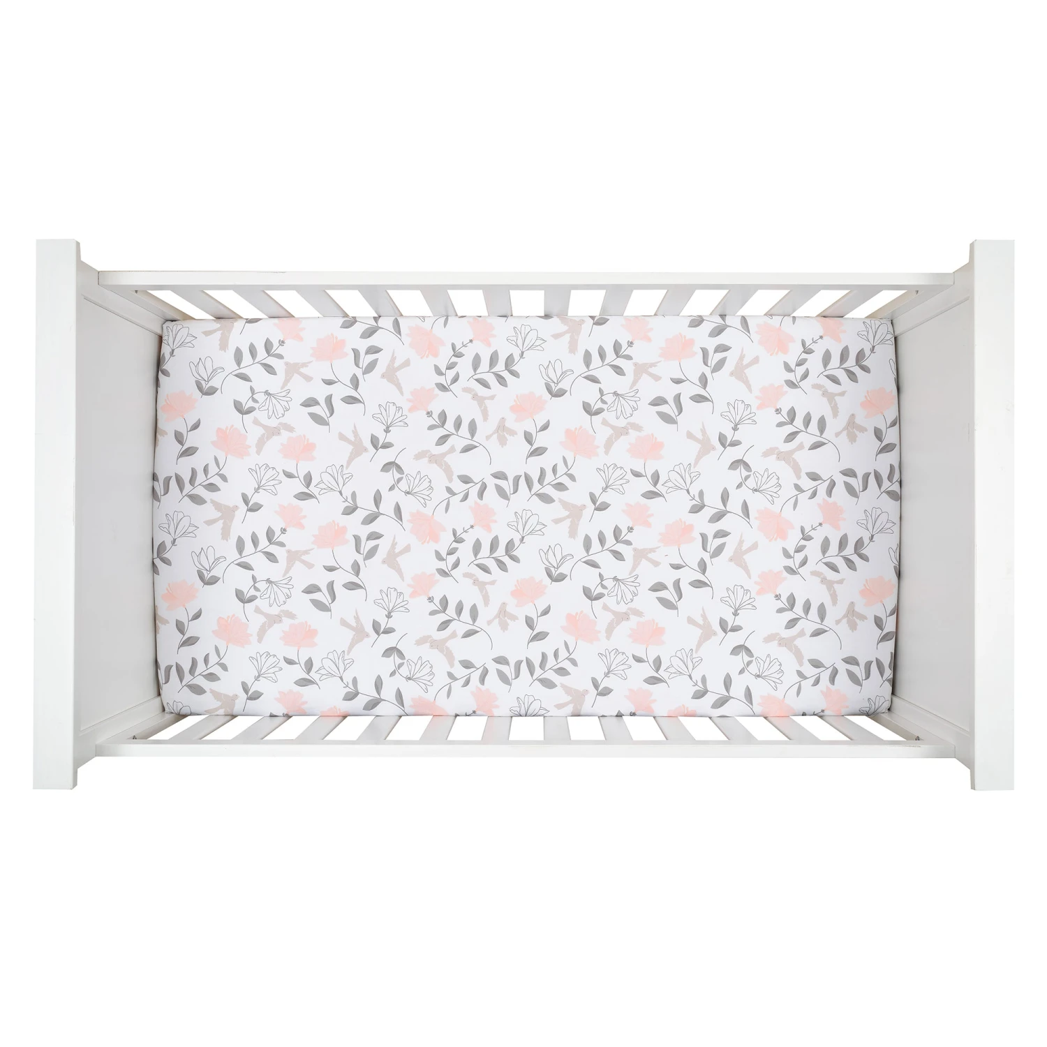Petals Cotton Fitted Crib Sheet 6 Petals Cotton Fitted Crib Sheet - Image 4