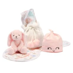 5 Piece Pink Gift Set -Lambs & Ivy pink gift set lifestyle b