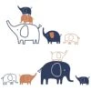 Playful Elephant Wall Decals -Lambs & Ivy playful elephants wall decal