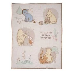Pooh Bear & Pals 3-Piece Crib Bedding Set -Lambs & Ivy pooh bear and pals quilt