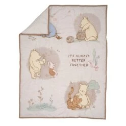 Pooh Bear & Pals 3-Piece Crib Bedding Set -Lambs & Ivy pooh bear and pals quilt fold