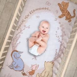 Pooh Bear & Pals 3-Piece Crib Bedding Set -Lambs & Ivy pooh bear and pals sheet baby