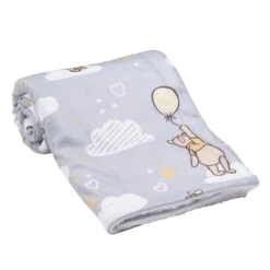 Hunny Bear Pooh Baby Blanket -Lambs & Ivy pooh end cap blanket roll