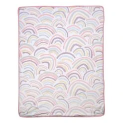Signature Rainbow Minky Baby Blanket -Lambs & Ivy rainbow blanket full