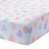 Rainbow Hearts Fitted Crib Sheet