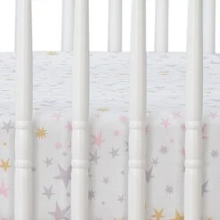 Rainbow Unicorn 4-Piece Crib Bedding Set -Lambs & Ivy rainbow 20unicorn sheet crib