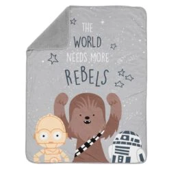 Star Wars Rebels Baby Blanket -Lambs & Ivy rebels blanket full fold