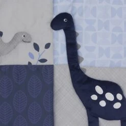 Roar 3-Piece Crib Bedding Set -Lambs & Ivy roar quilt detail