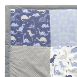 Roar 3-Piece Crib Bedding Set -Lambs & Ivy roar quilt detail option