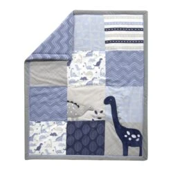 Roar 3-Piece Crib Bedding Set -Lambs & Ivy roar quilt fold