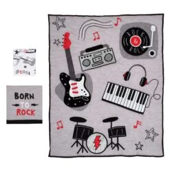 Rock Star 3-Piece Crib Bedding Set -Lambs & Ivy rock star 3pc set